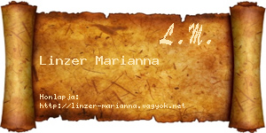 Linzer Marianna névjegykártya